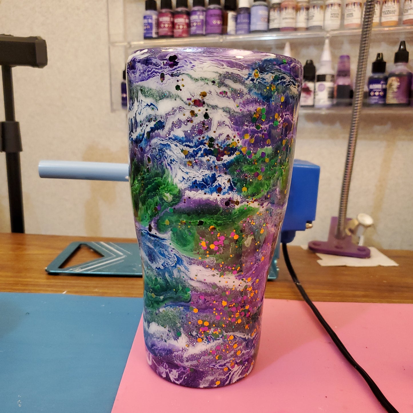 30 oz Tumbler Mardi Gras
