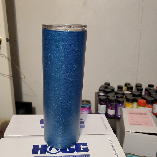 30 oz Blue Glitter Tumbler