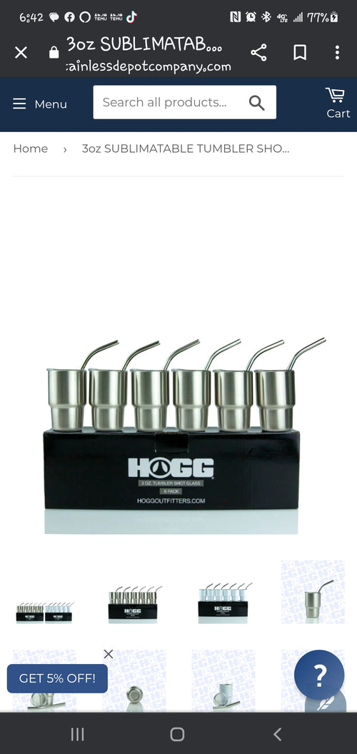 3oz shot tumblers
