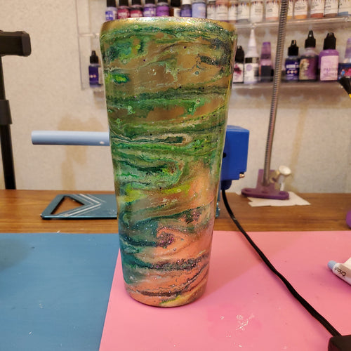 32 oz Green & Gold Tumbler